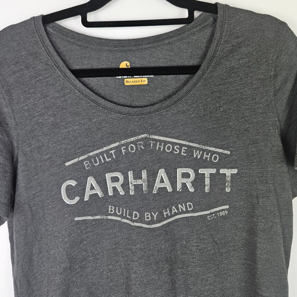 Carhartt Relaxed Fit Graphic T-Shirt Gray Medium M 8 10 Casual Workwear Outdoor - Picture 3 of 9